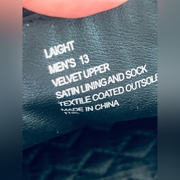 Steve Madden Black Velvet Mens Slip On size 13 Loafer - Picture 8 of 9